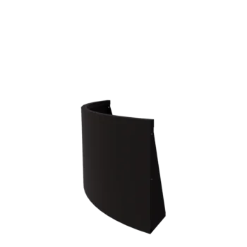 Čelični potporni zid - Vanjski luk - 100 x 100 x 60 cm - RAL9005 mat (crna)