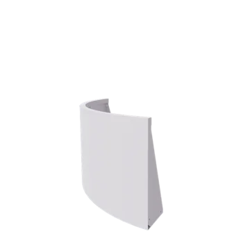 Čelični potporni zid - Vanjski luk - 100 x 100 x 60 cm - RAL9010 mat (bijela)