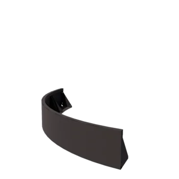 Čelični potporni zid - Vanjski luk - 150 x 150 x 30 cm - RAL7016 mat (antracit siva)