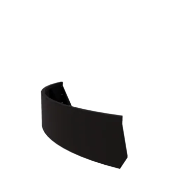 Čelični potporni zid - Vanjski luk - 150 x 150 x 40 cm - RAL9005 mat (crna)