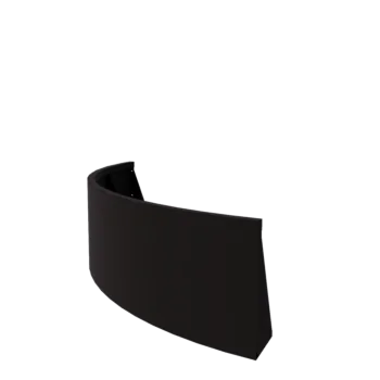 Čelični potporni zid - Vanjski luk - 150 x 150 x 50 cm - RAL9005 mat (crna)