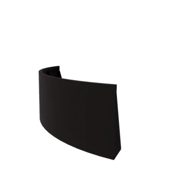 Čelični potporni zid - Vanjski luk - 150 x 150 x 60 cm - RAL9005 mat (crna)