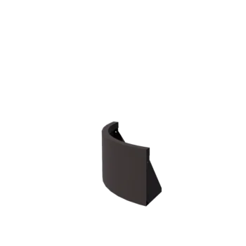 Čelični potporni zid - Vanjski luk - 50 x 50 x 30 cm - RAL7016 mat (antracit siva)