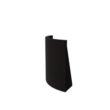 Čelični potporni zid - Vanjski luk - 50 x 50 x 60 cm - RAL9005 mat (crna)