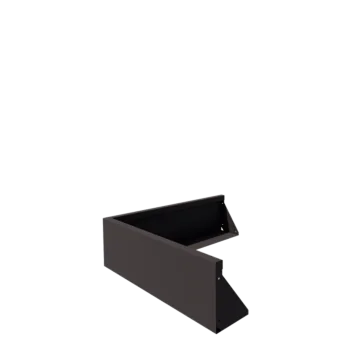 Čelični potporni zid - Vanjski kut - 100 x 100 x 30 cm - RAL7016 mat (antracit siva)