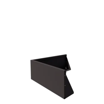 Čelični potporni zid - Vanjski kut - 100 x 100 x 40 cm - RAL7016 mat (antracit siva)