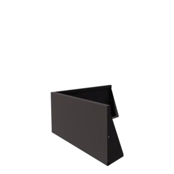 Čelični potporni zid - Vanjski kut - 100 x 100 x 50 cm - RAL7016 mat (antracit siva)