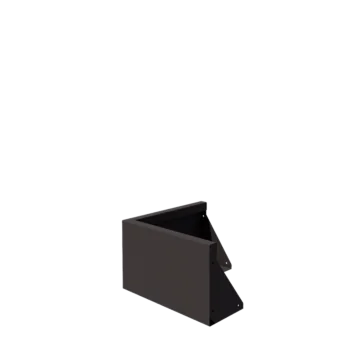 Čelični potporni zid - Vanjski kut - 50 x 50 x 30 cm - RAL7016 mat (antracit siva)