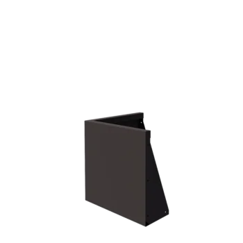 Čelični potporni zid - Vanjski kut - 50 x 50 x 50 cm - RAL7016 mat (antracit siva)