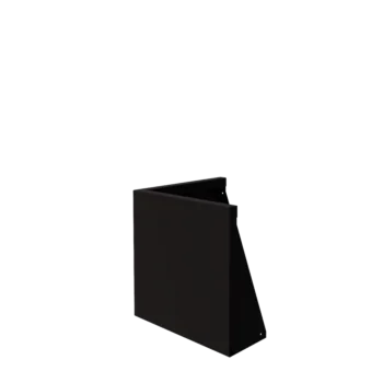 Čelični potporni zid - Vanjski kut - 50 x 50 x 50 cm - RAL9005 mat (crna)