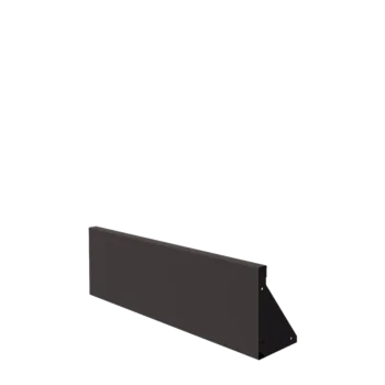 Čelični potporni zid - Ravno - 100 x 30 cm - RAL7016 mat (antracit siva)