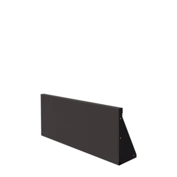 Čelični potporni zid - Ravno - 100 x 40 cm - RAL7016 mat (antracit siva)
