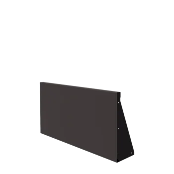 Čelični potporni zid - Ravno - 100 x 50 cm - RAL7016 mat (antracit siva)