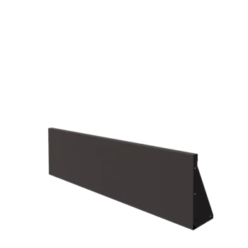 Čelični potporni zid - Ravno - 150 x 40 cm - RAL7016 mat (antracit siva)