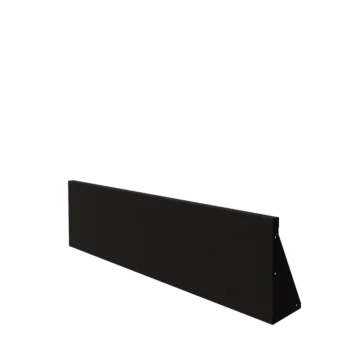 Čelični potporni zid - Ravno - 150 x 40 cm - RAL9005 mat (crna)