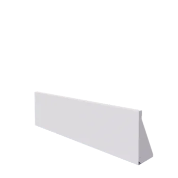 Čelični potporni zid - Ravno - 150 x 40 cm - RAL9010 mat (bijela)