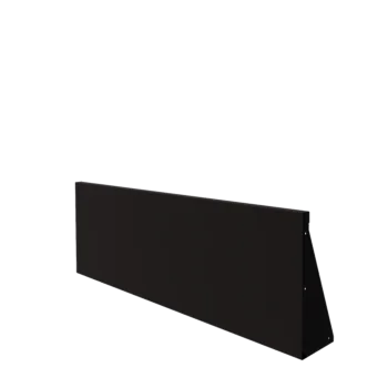 Čelični potporni zid - Ravno - 150 x 50 cm - RAL9005 mat (crna)