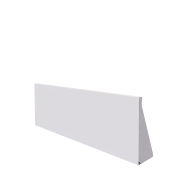 Čelični potporni zid - Ravno - 150 x 50 cm - RAL9010 mat (bijela)