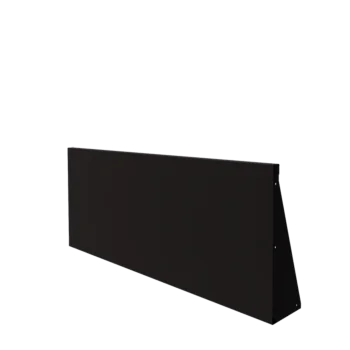 Čelični potporni zid - Ravno - 150 x 60 cm - RAL9005 mat (crna)