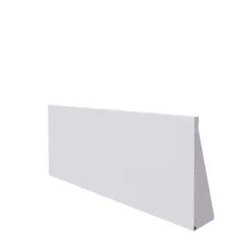 Čelični potporni zid - Ravno - 150 x 60 cm - RAL9010 mat (bijela)