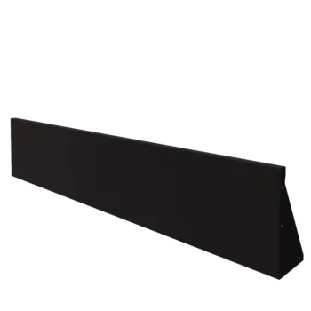 Čelični potporni zid - Ravno - 200 x 40 cm - RAL9005 mat (crna)