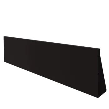 Čelični potporni zid - Ravno - 200 x 50 cm - RAL9005 mat (crna)