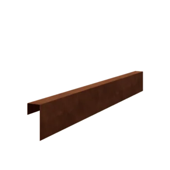 Corten čelik preklopni profil - 15 x 6 x 5 cm - 240 cm
