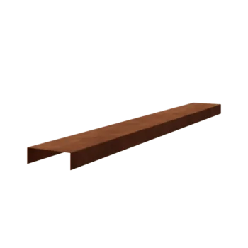 Corten čelik preklopni profil - 5 x 15 x 5 cm - 240 cm