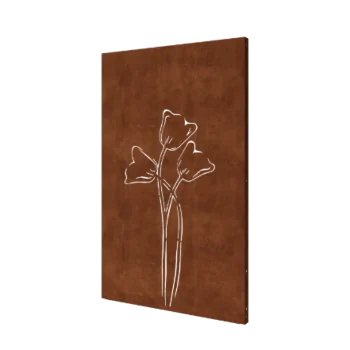 Corten čelik panel - Tulipan simetričan - 120 x 6 x 190 cm