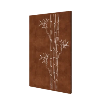 Corten čelik panel - Bambus - 120 x 6 x 190 cm
