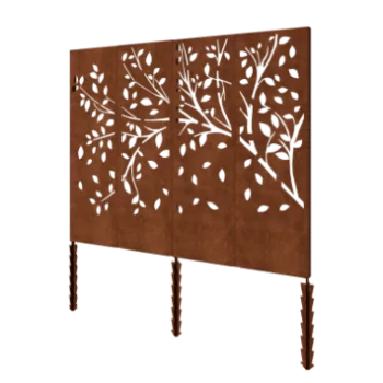 Corten čelik panel - Stablo kompletan set - 240 x 6 x 190 cm