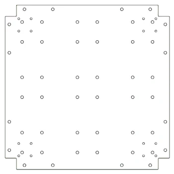 Pocinčana čelična donja ploča - 60 x 60 cm