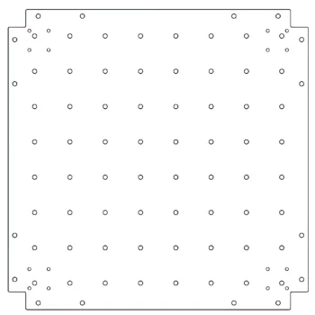 Pocinčana čelična donja ploča - 70 x 70 cm