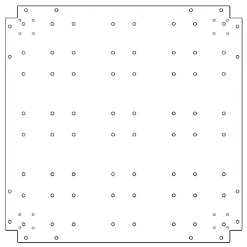 Pocinčana čelična donja ploča - 80 x 80 cm