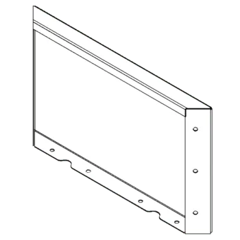 Corten čelik tegla za cvijeće - Panel - 30 x 50 cm