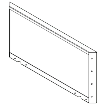 Corten čelik tegla za cvijeće - Panel - 40 x 80 cm