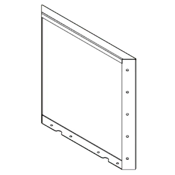 Corten čelik tegla za cvijeće - Panel - 50 x 50 cm