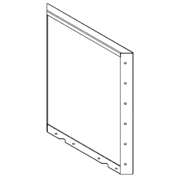 Corten čelik tegla za cvijeće - Panel - 60 x 50 cm