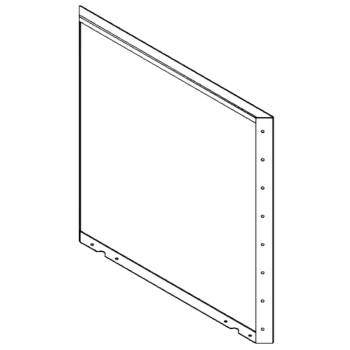 Corten čelik tegla za cvijeće - Panel - 80 x 80 cm