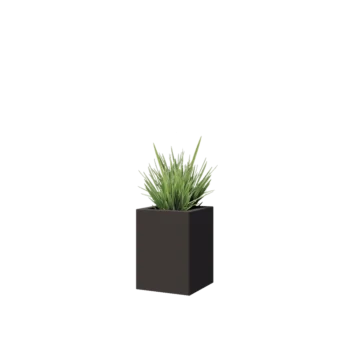 Čelična tegla za cvijeće - Kvadrat - 30 x 30 x 40 cm - RAL7016 mat (antracit siva) - Bez donje ploče