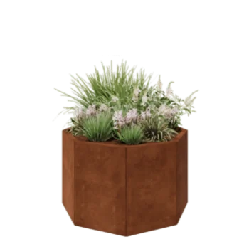 Corten čelik tegla za cvijeće - Osmerokut - 96,6 x 96,6 x 60 cm - Bez donje ploče