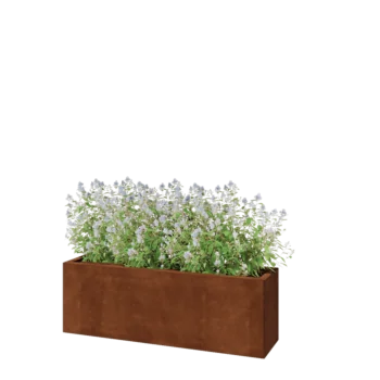 Corten čelik tegla za cvijeće - Pravokutnik - 120 x 30 x 40 cm - Bez donje ploče