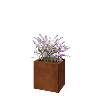 Corten čelik tegla za cvijeće - Pravokutnik - 40 x 30 x 40 cm - S donjom pločom
