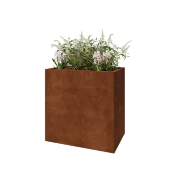 Corten čelik tegla za cvijeće - Pravokutnik - 80 x 50 x 80 cm - Bez donje ploče