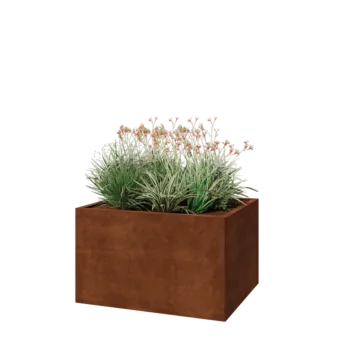 Corten čelik tegla za cvijeće - Pravokutnik - 100 x 80 x 60 cm - Bez donje ploče