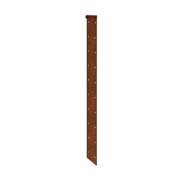 Corten čelik tegla za cvijeće - Kutni element 180° - 70 cm