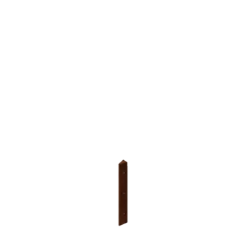 Corten čelik tegla za cvijeće - Kutni element 30° - 30 cm