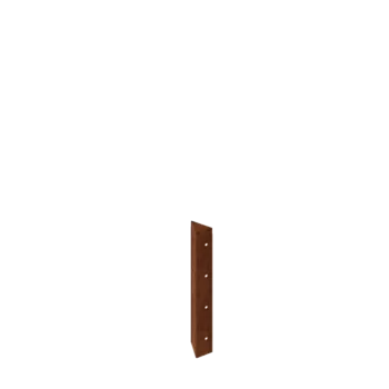 Corten čelik tegla za cvijeće - Kutni element 90° - 40 cm