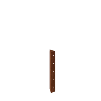 Corten čelik tegla za cvijeće - Kutni element 90° - 50 cm