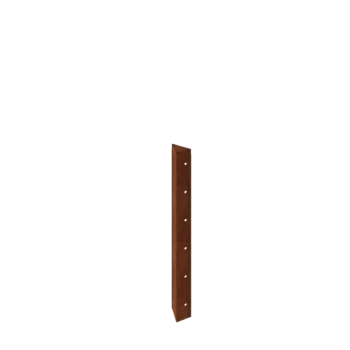 Corten čelik tegla za cvijeće - Kutni element 90° - 60 cm